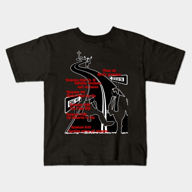 Romans Road to Jesus Kids T-Shirt by rareclass